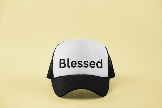 Christian - Blessed - Black - Trucker b - Cherish Gifting